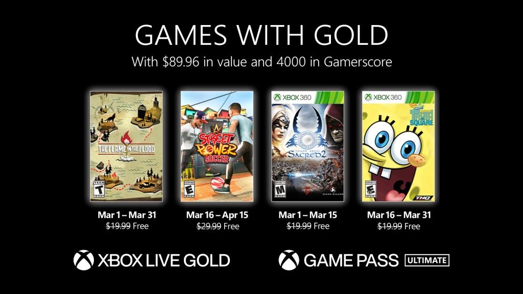 Xbox Live Gold Mart 2022 ücretsiz oyunları belli oldu