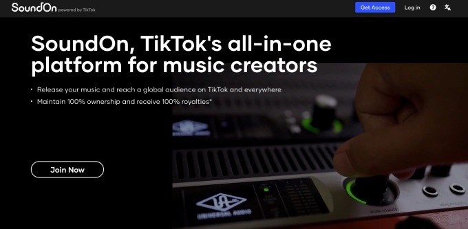 TikTok yeni müzik dağıtım platformu SoundOn'u duyurdu