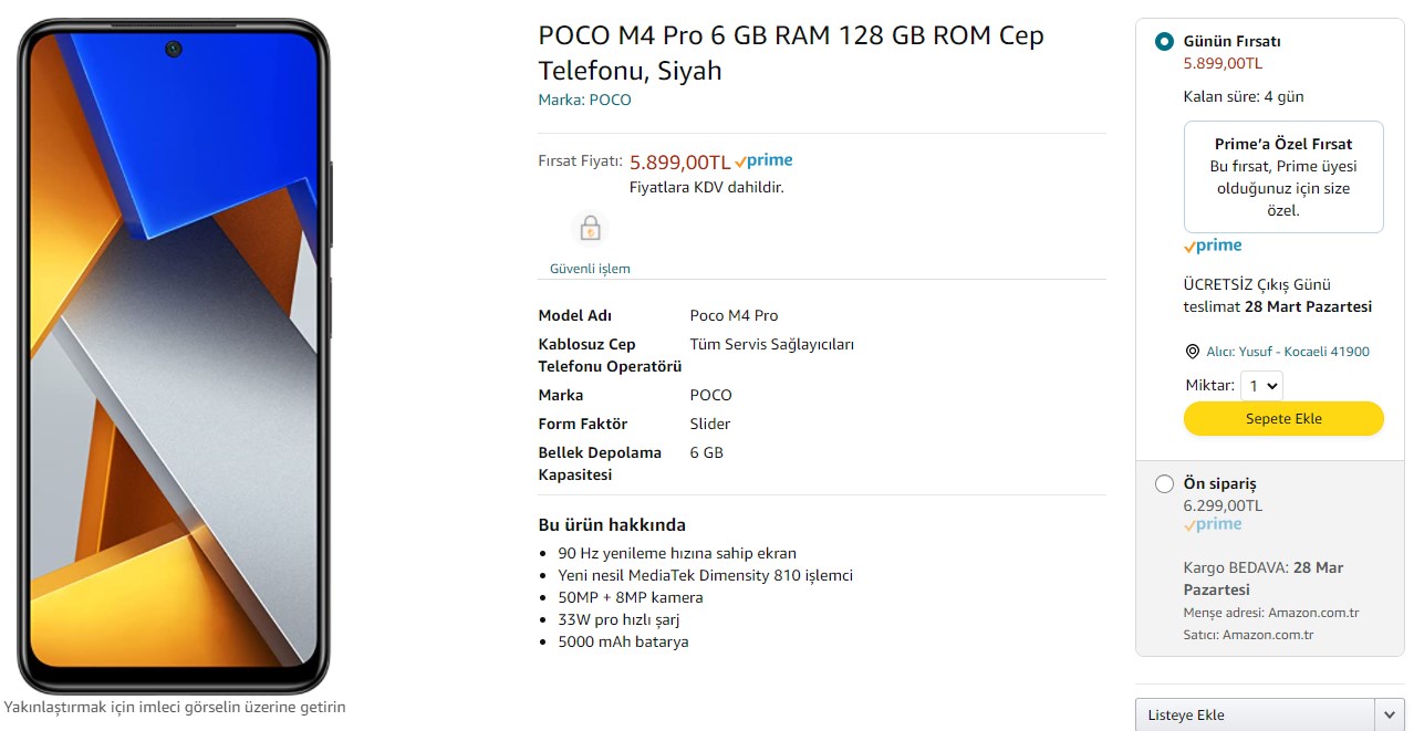 POCO M4 Pro, 400 TL indirimli olarak ön satışa sunuldu
