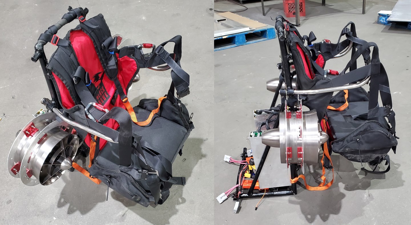 Motorlu yamaç paraşütü için elektrikli paramotor geliştirildi