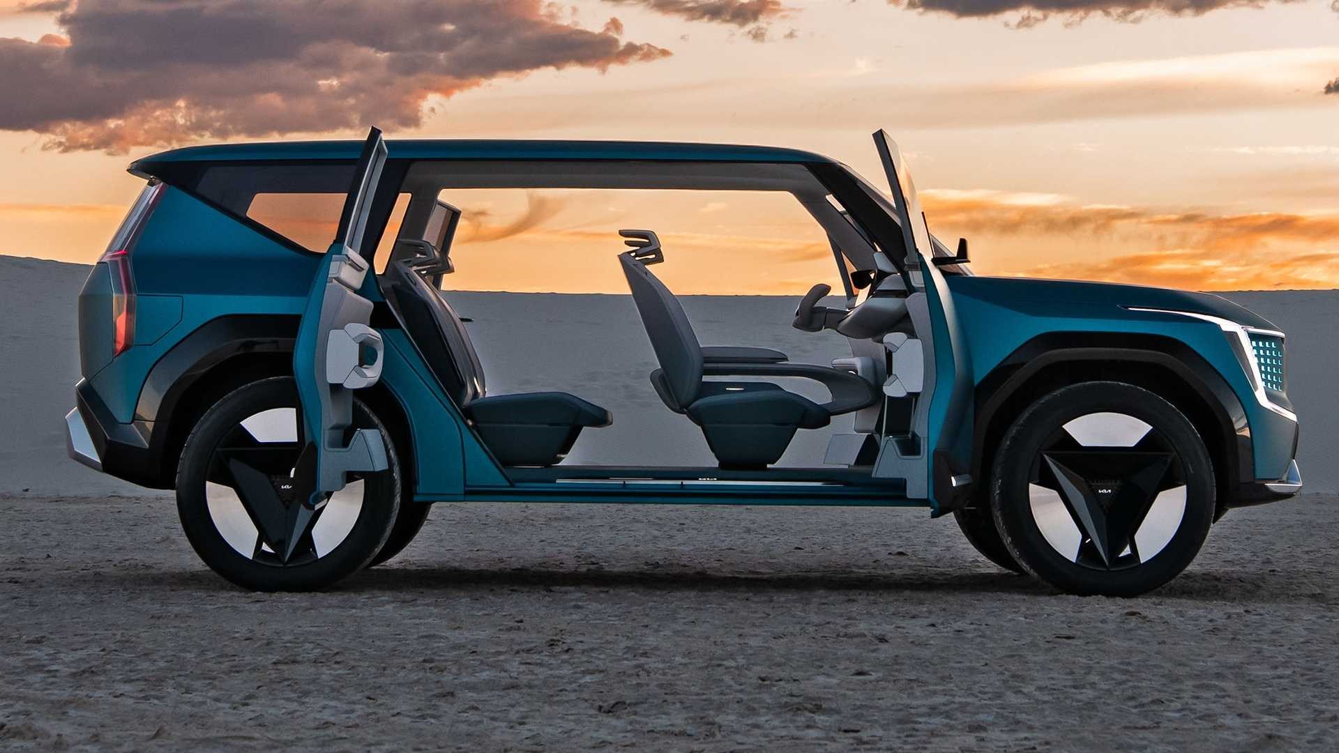 Elektrikli Kia EV9'un üretim versiyonu 2023'te Avrupa'ya geliyor