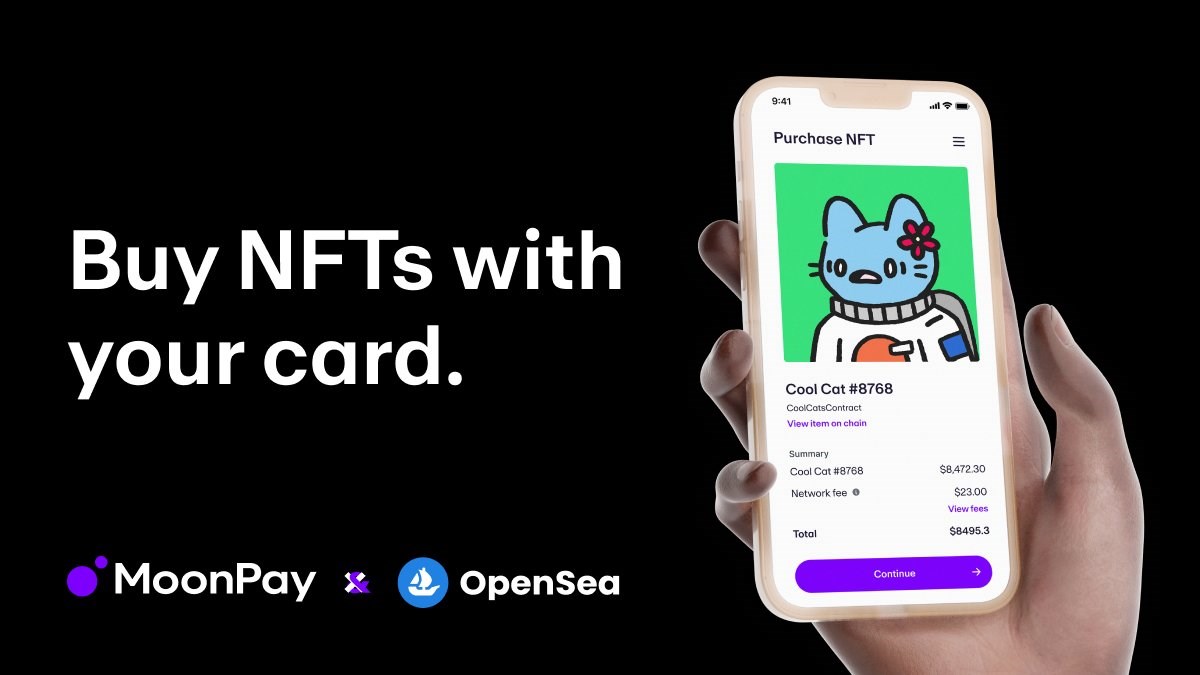 OpenSea’de kredi kartı ile NFT satın alınabilecek