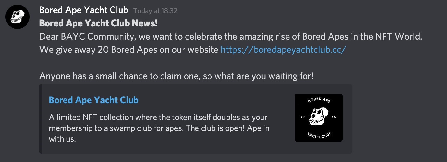 Bored Ape Yacht Club’ın Discord sunucusu hacklendi