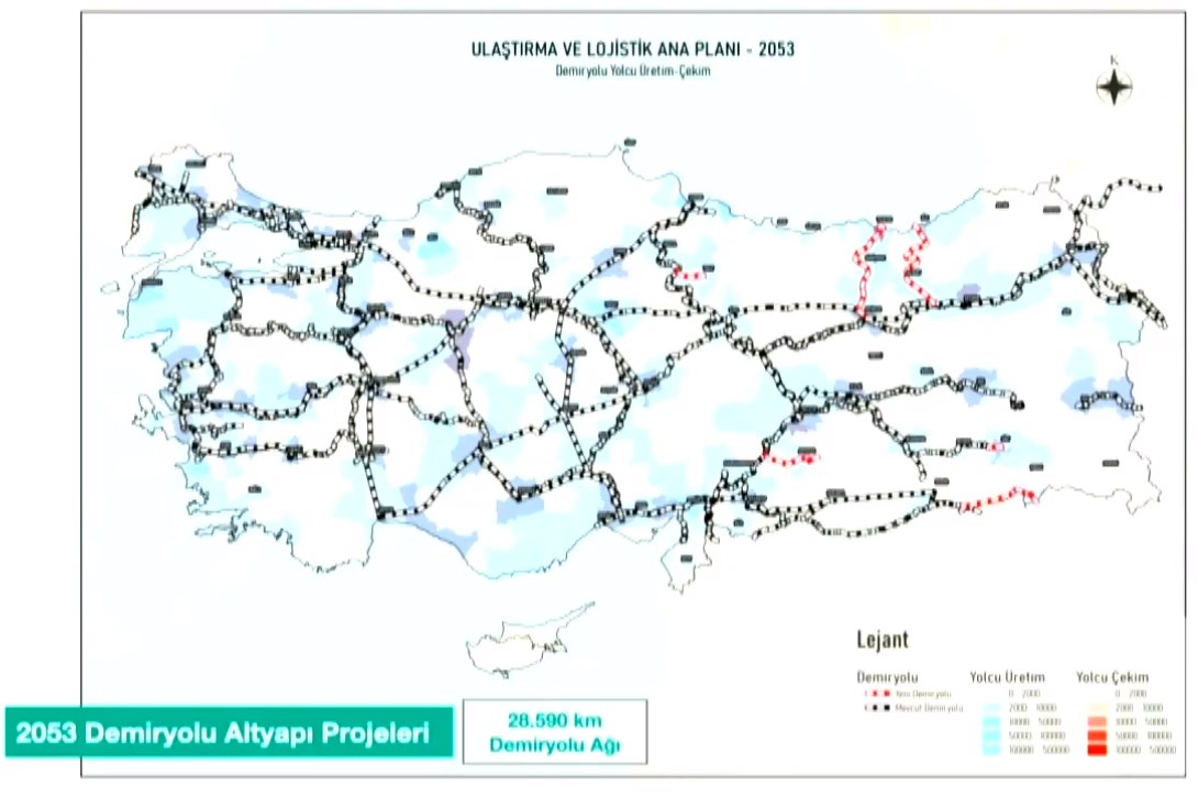 Türkiye'nin 2053 yılı ulaştırma hedefleri duyuruldu