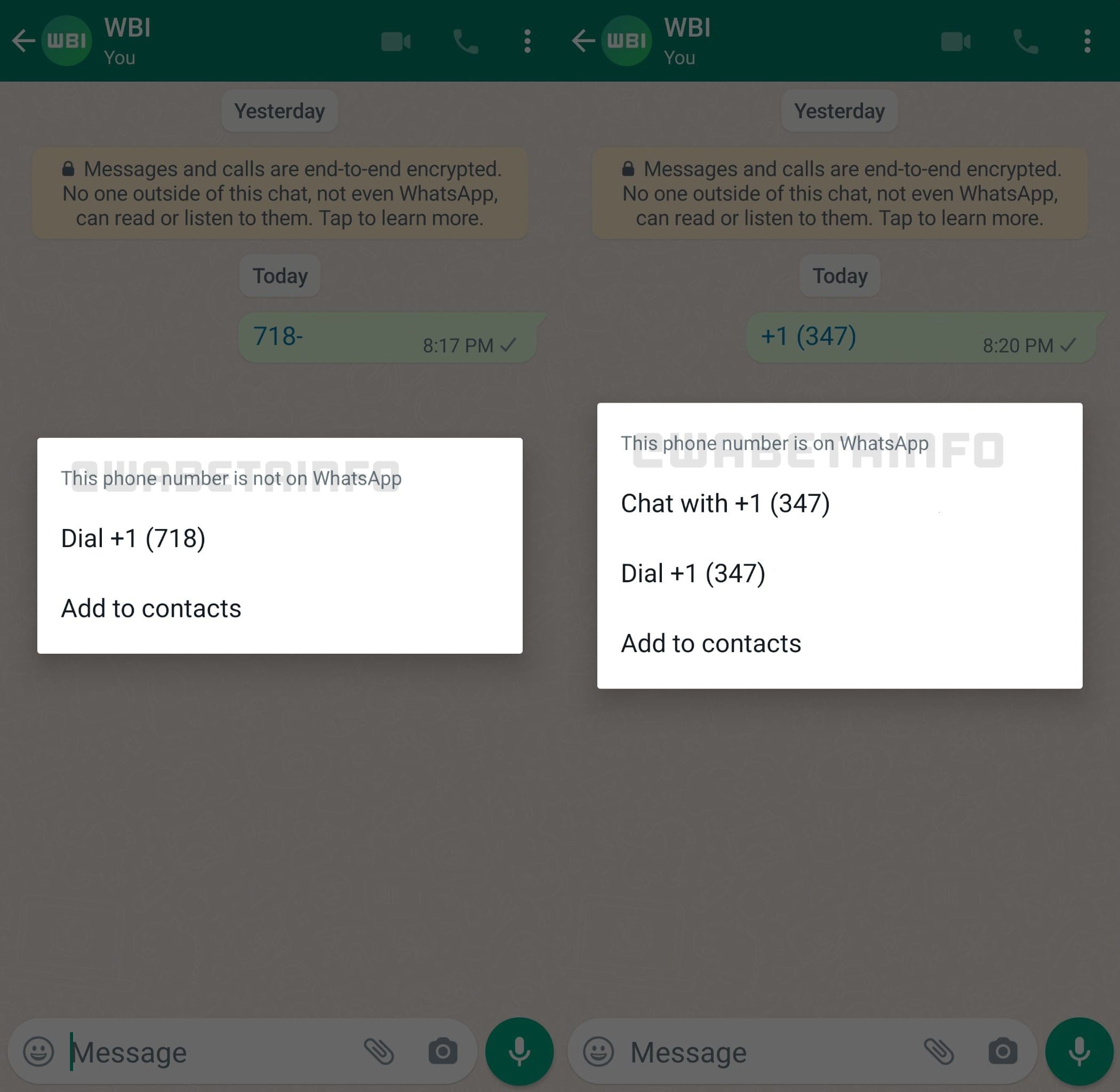 WhatsApp kayıtlı olmayan numaralarla mesajlaşmayı kolaylaştırıyor
