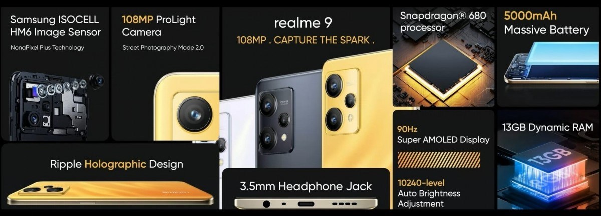 108MP ana kameralı Realme 9 4G tanıtıldı! İşte özellikleri