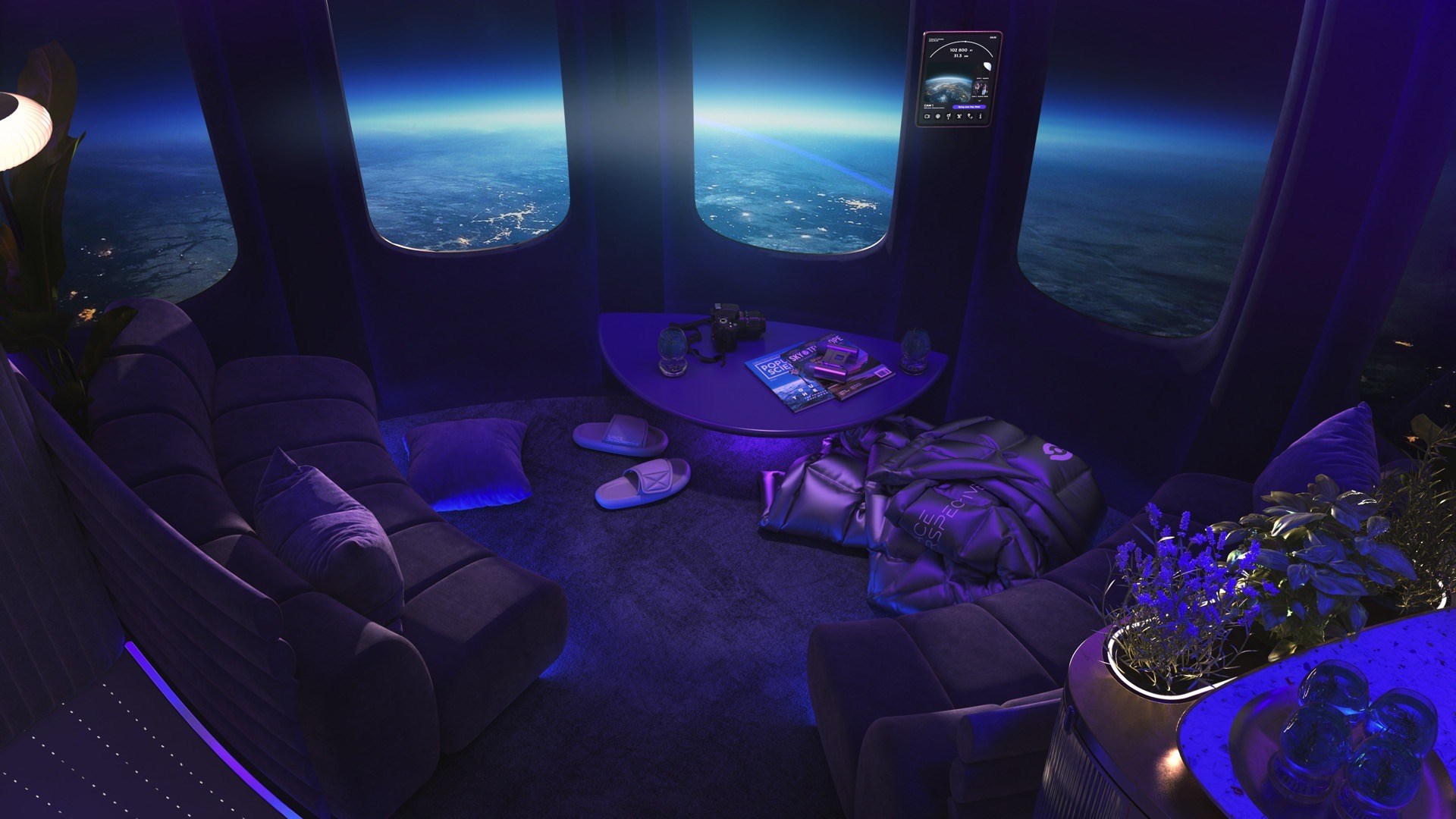 Space Perspective, Space Lounge'un tasarımını paylaştı