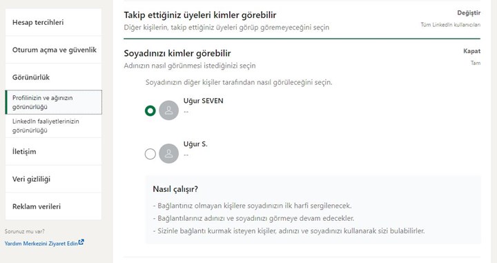 LinkedIn profil görünürlüğünüzü yönetmeniz için 7 ipucu