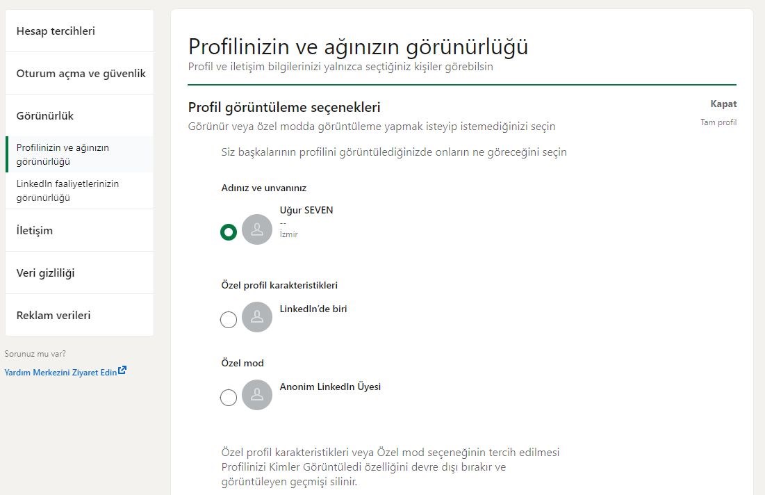 LinkedIn profil görünürlüğünüzü yönetmeniz için 7 ipucu