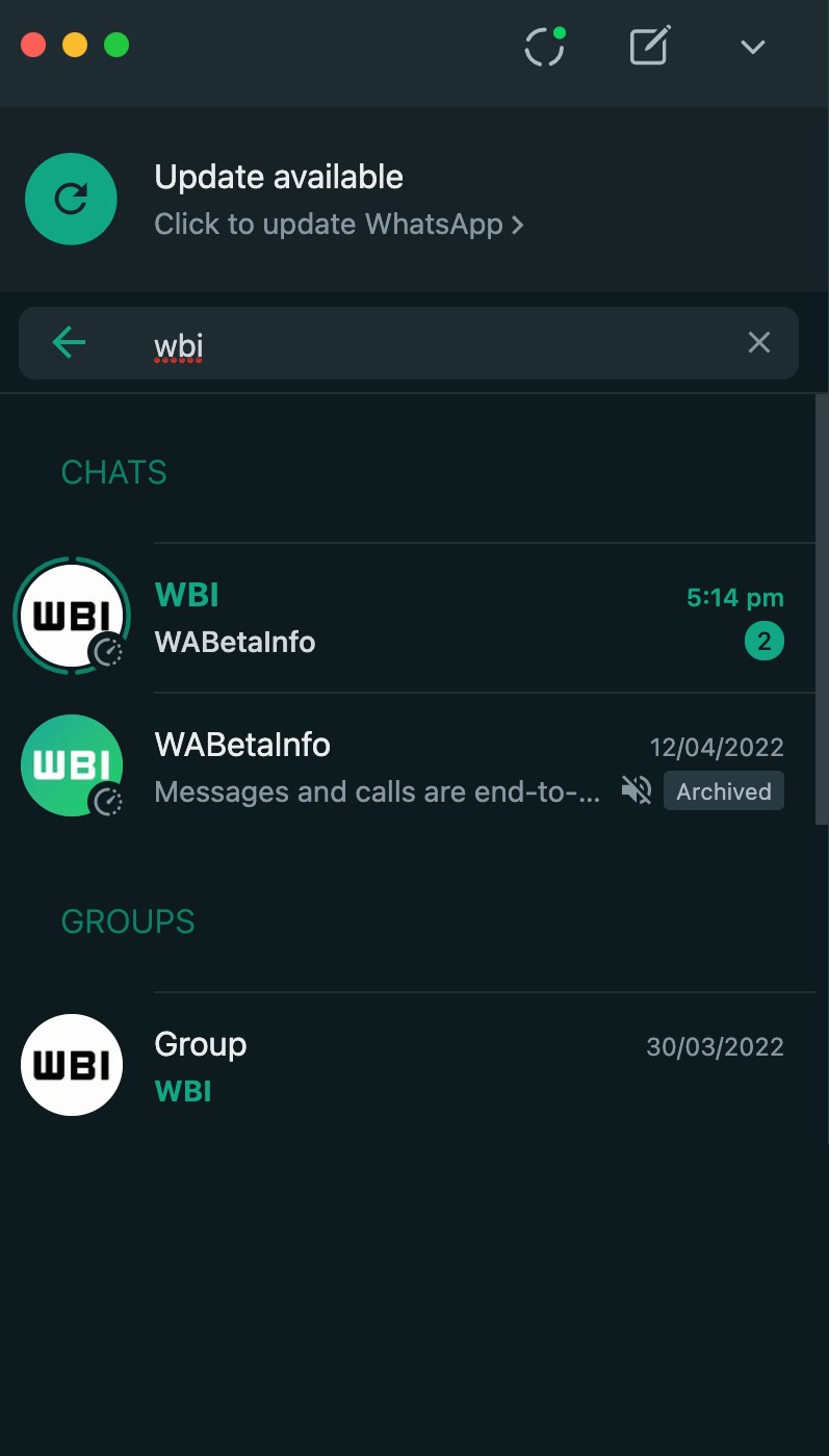 WhatsApp, durum güncellemelerini sohbet listesinde gösterecek