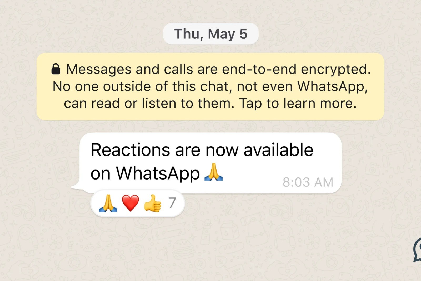 WhatsApp mesajlarına artık emojilerle tepki verebileceksiniz