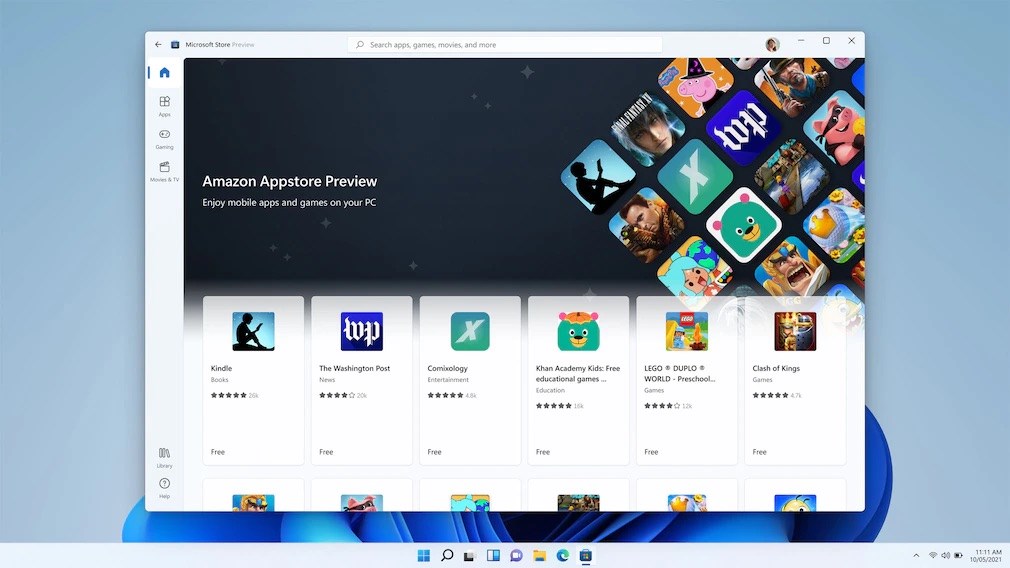 Windows 11, Android 12.1 desteğine kavuşuyor