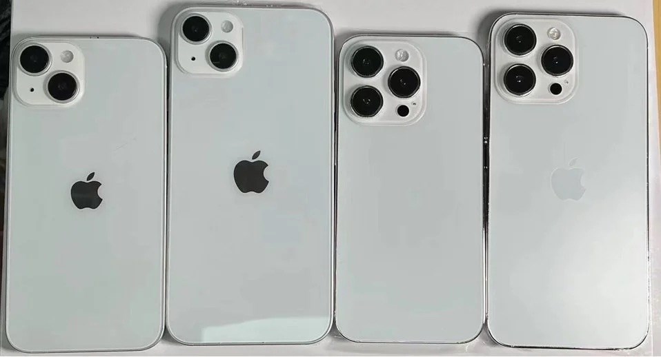 iPhone 14 görselleri serinin yeni tasarımını gösteriyor