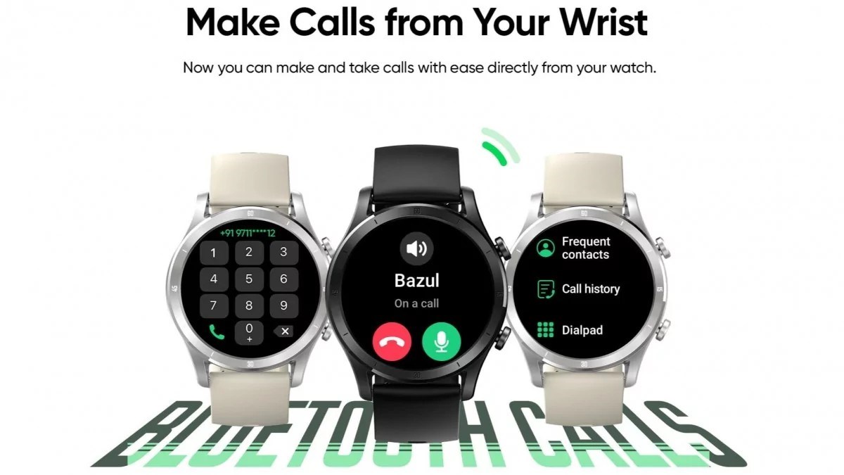 Realme TechLife Watch R100, Bluetooth üzerinden arama yapabilecek