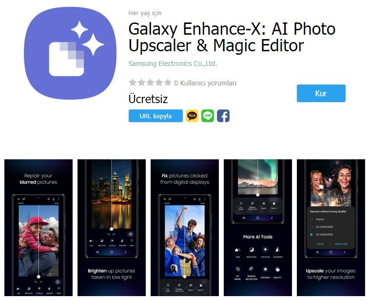 Samsung Galaxy Enhance-X uygulaması çıktı