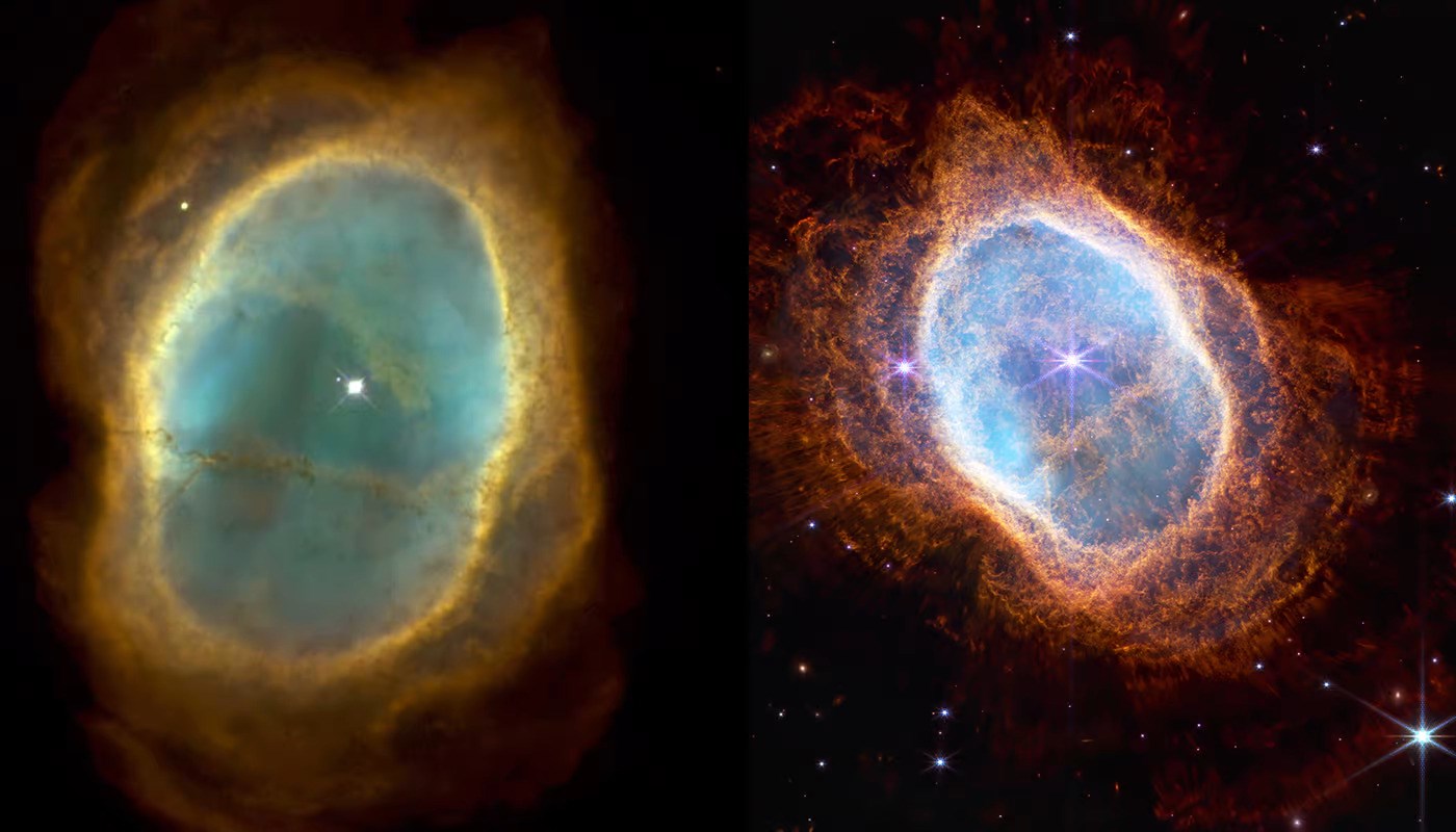 Hubble ve James Webb'in görüntülü karşılaştırması