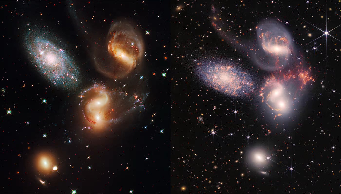 Hubble ve James Webb'in görüntülü karşılaştırması