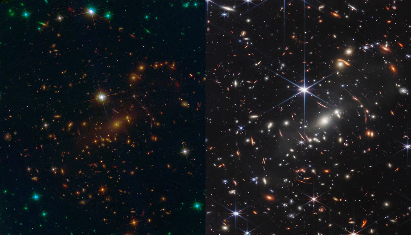 Hubble ve James Webb'in görüntülü karşılaştırması