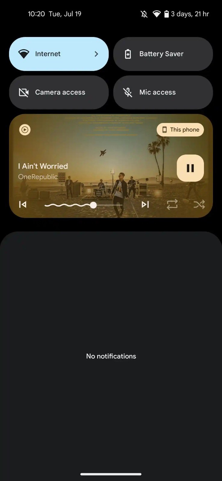 YouTube Music, Android 13 için medya kontrolünü yeniden tasarladı