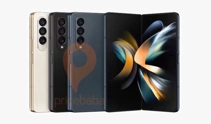 Samsung Galaxy Z Fold 4'ün basın görselleri sızdırıldı