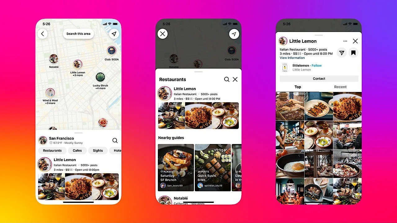 Instagram popüler konumları keşfetmeniz için yeni bir harita geli