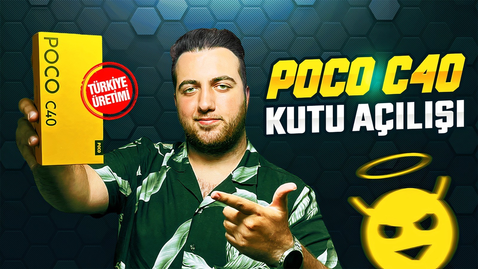 TR'de üretilen POCO C40 kutusundan çıkıyor!