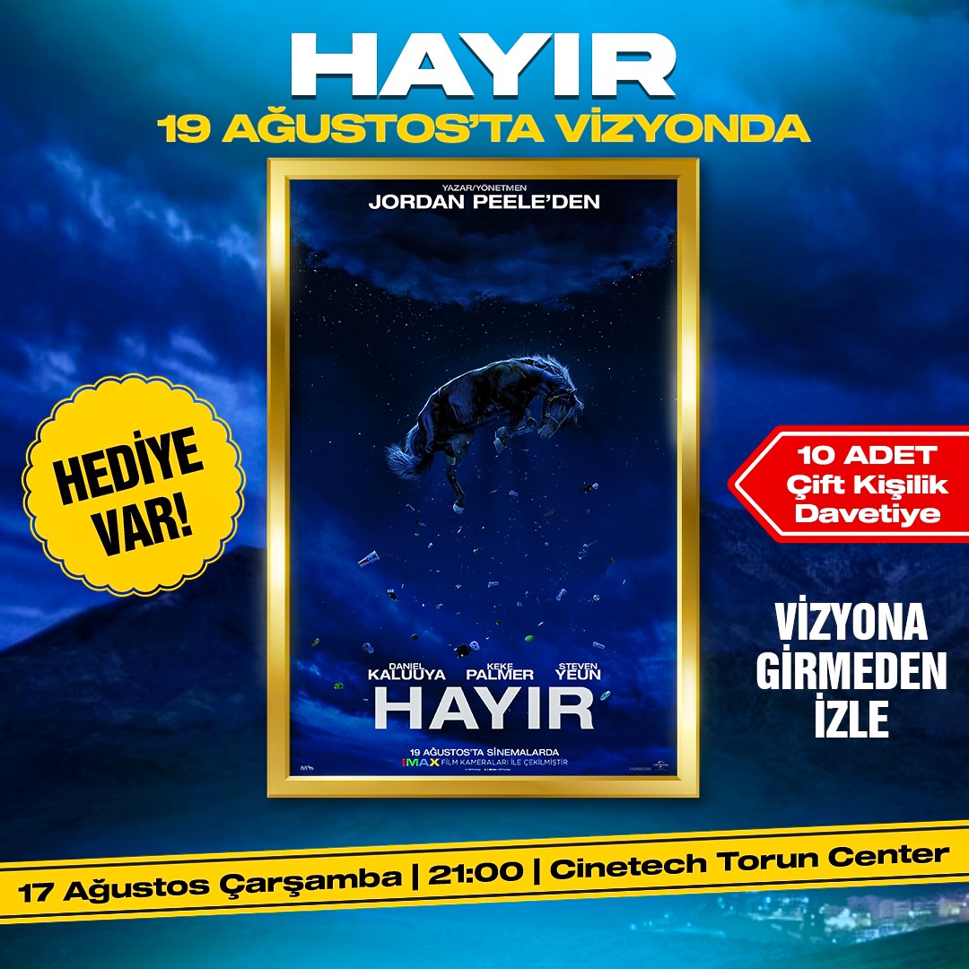 HAYIR filmi için ön gösterim davetiyesi hediye ediyoruz