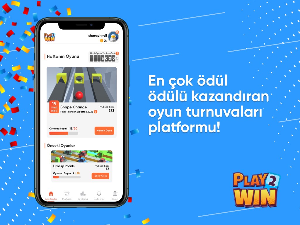 Play2win İle Sen de Ödüllü Turnuvalara Katıl!