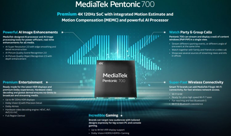 MediaTek Pentonic 700 özellikleri