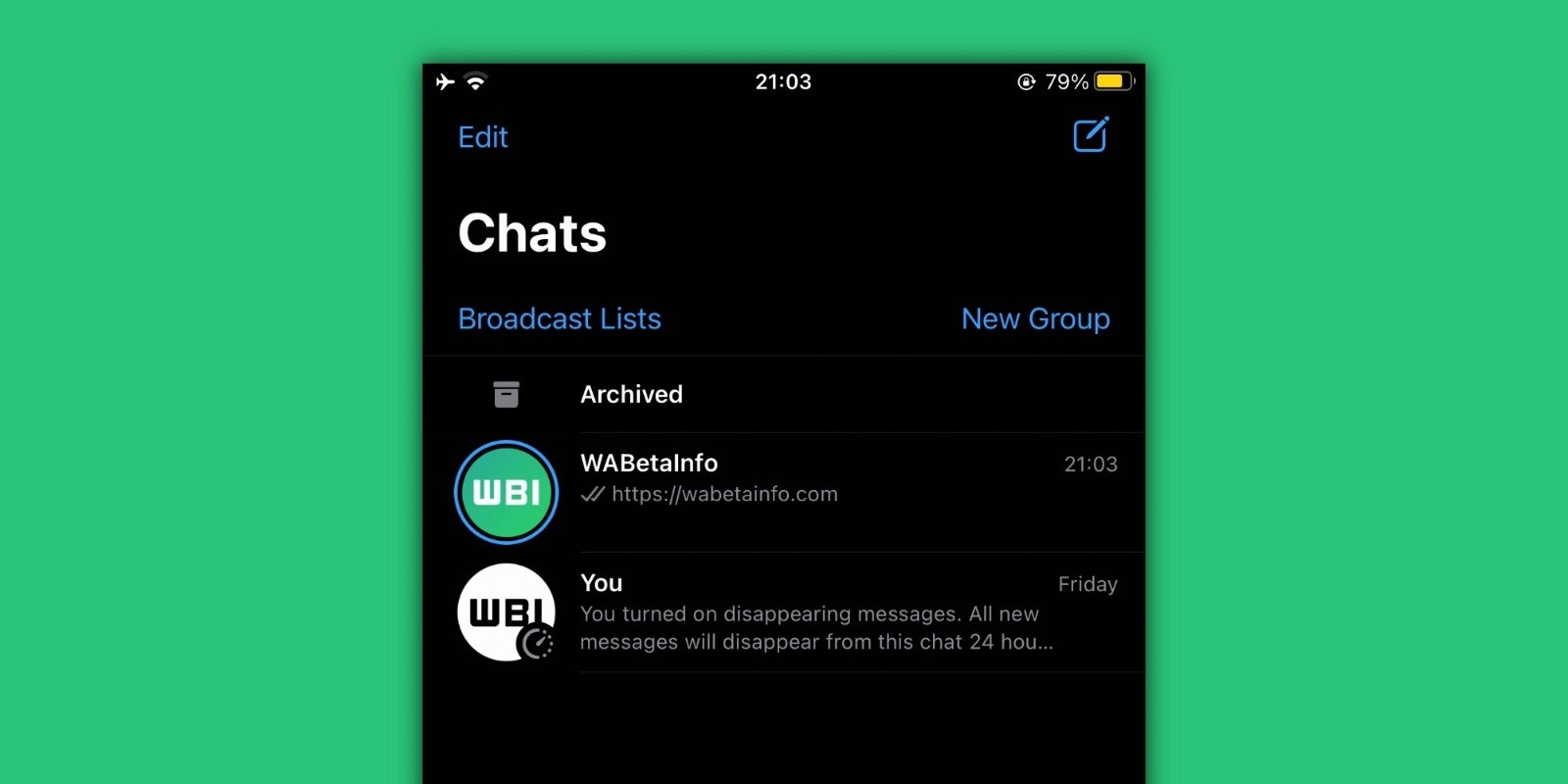 WhatsApp'ta paylaşılan durumlar artık sohbet listesinde görünecek