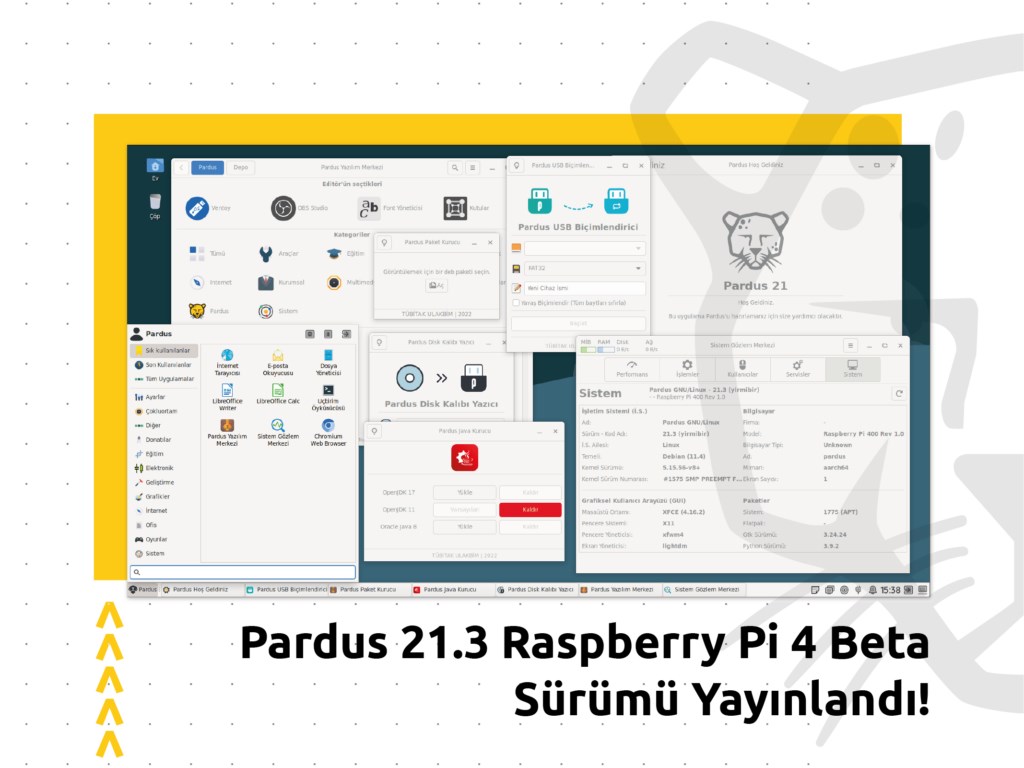 Raspberry Pi 4'e özel hazırlanan Pardus sürümü yayınlandı