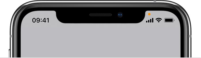 iPhone turuncu nokta