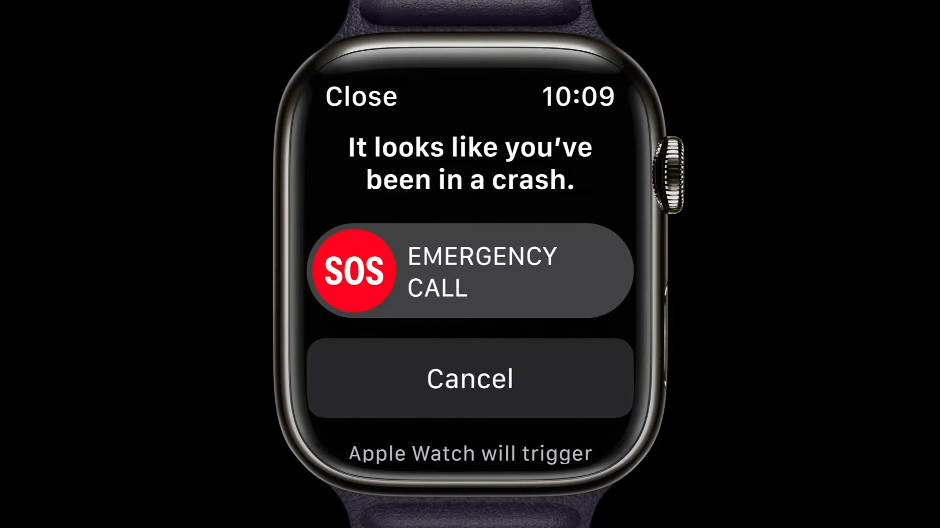 Apple Watch çarpışma algılama