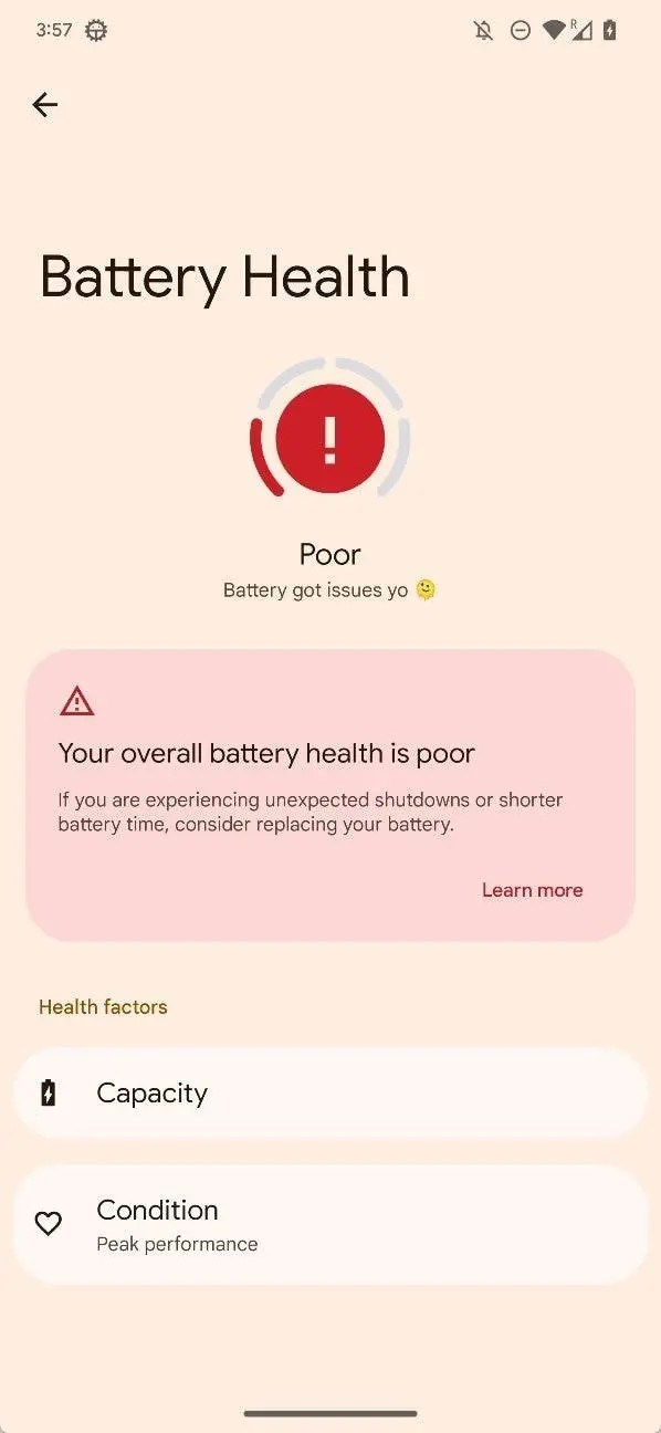 Android 13'e iOS özelliği: Pil sağlığı hakkında bilgi verecek