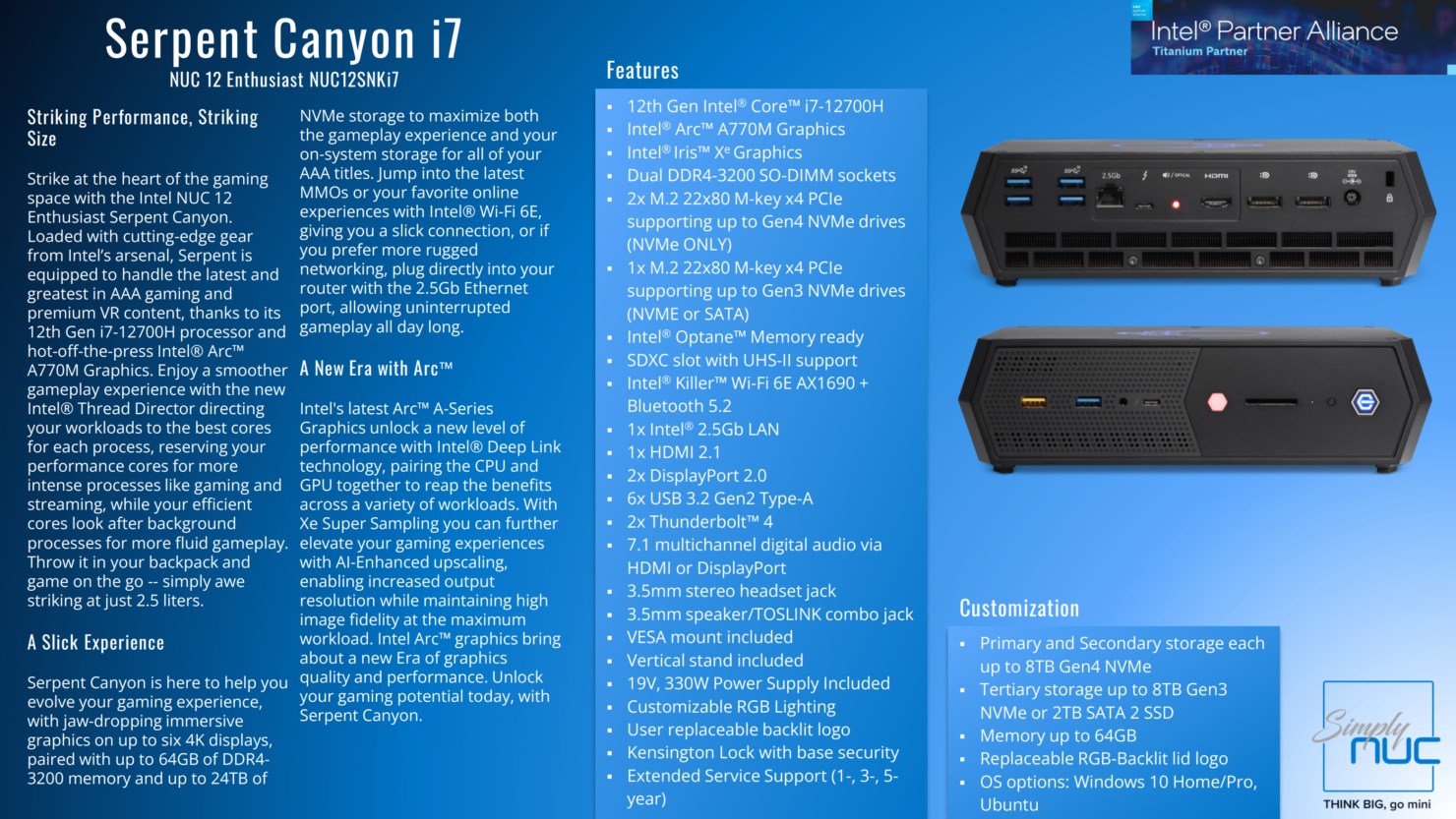 Intel NUC 12 Enthusiast