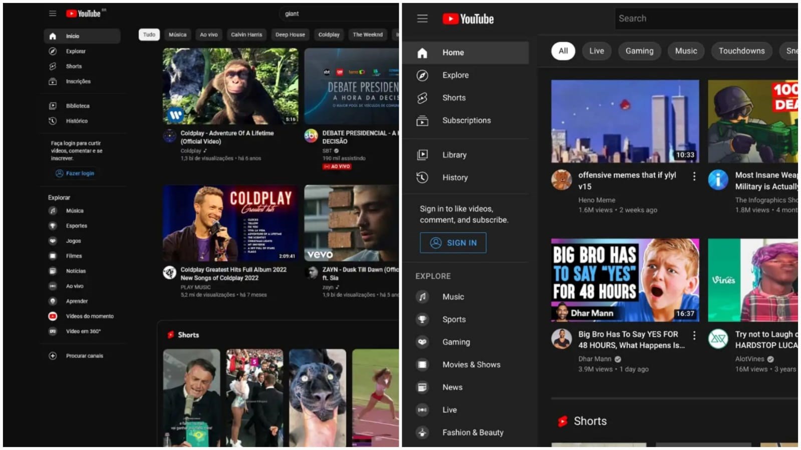 YouTube'a siyah koyu tema geliyor