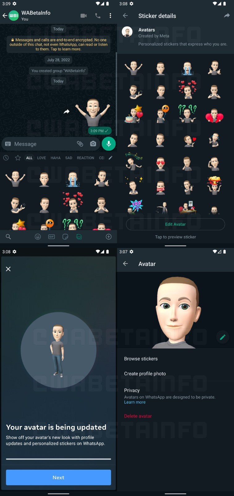 WhatsApp yakında kendi avatarınızı oluşturmanıza izin verebilir