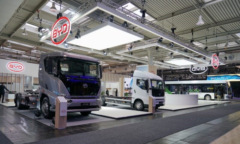 BYD, Almanya'da elektrikli otobüs ve kamyonlarını tanıttı