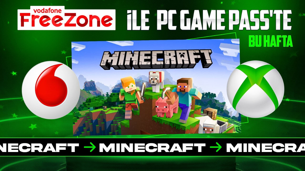 Fragman|Vodafone FreeZone ile PC Game Pass'te bu hafta: Minecraft