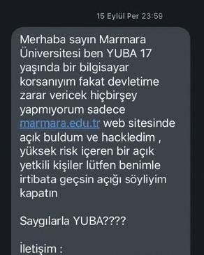 Marmara Üniversitesi'ni hackleyen hacker 17 yaşında çıktı