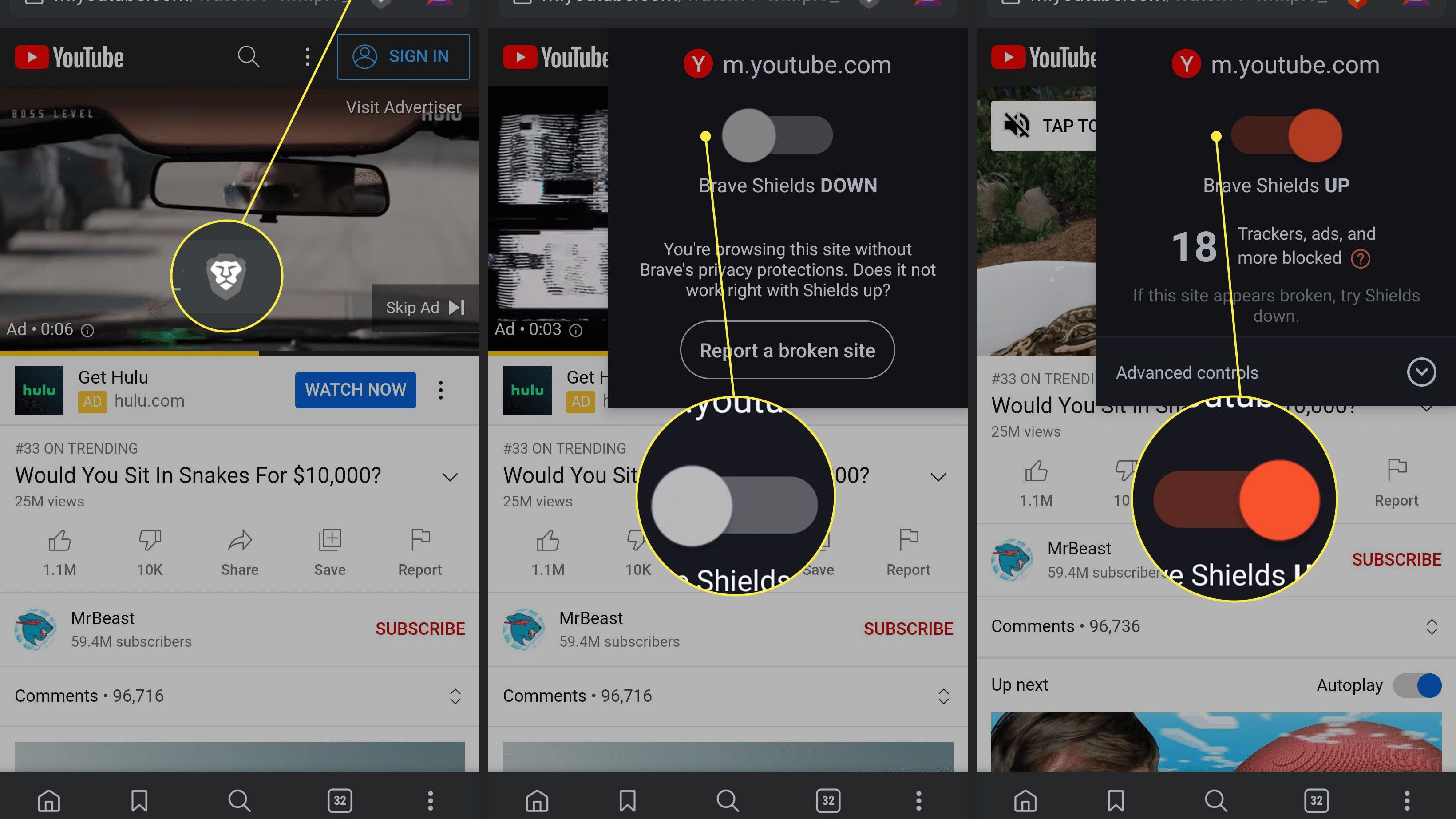 android youtube uygulaması reklam engelleme