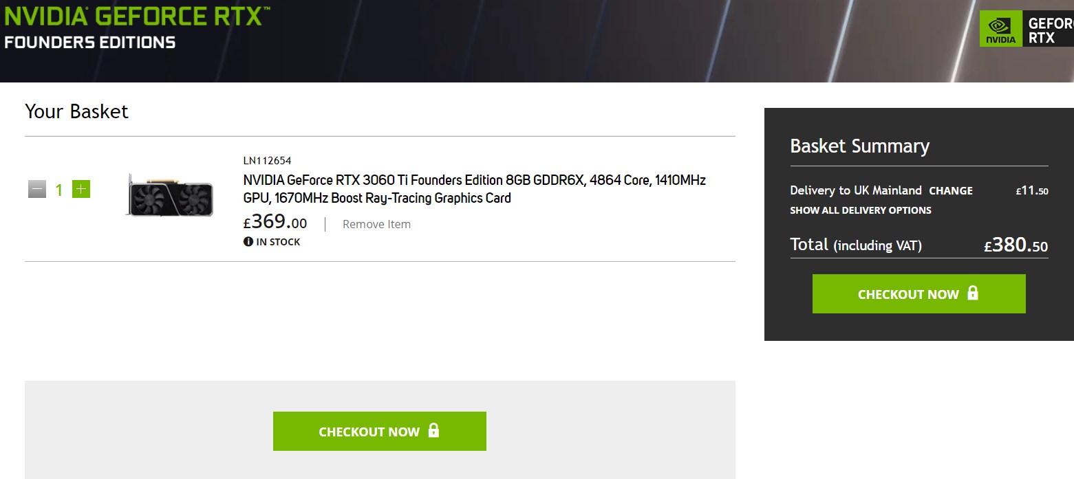 Nvidia’nın GDDR6X bellekli GeForce RTX 3060 Ti modeli listelendi