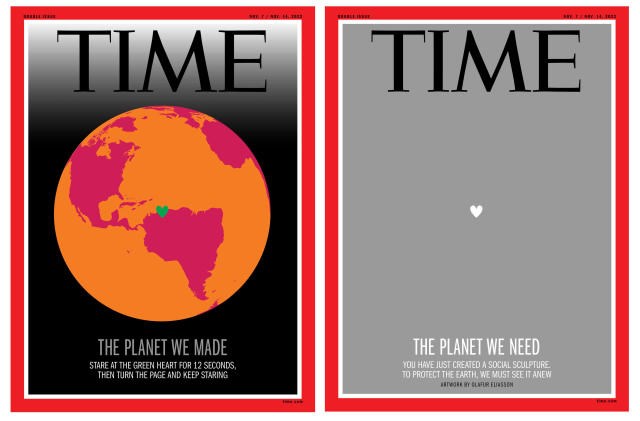 Time dergisinin yeni kapağı okuyucunun gözünde canlanıyor