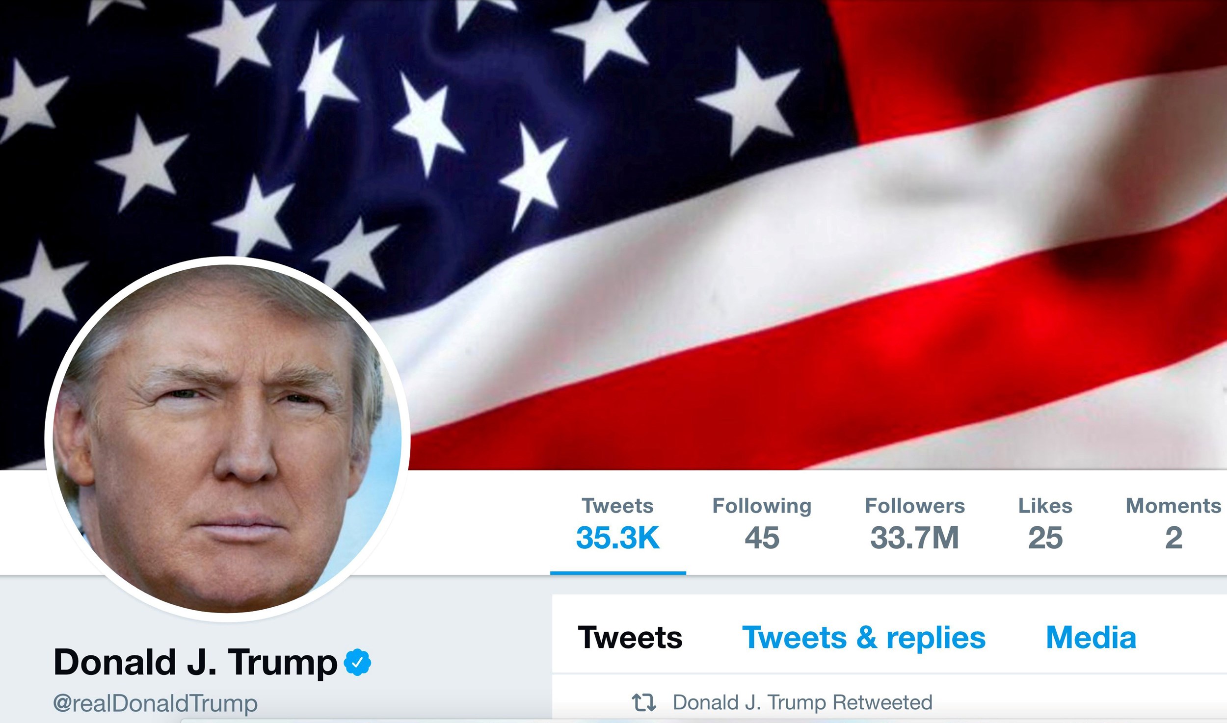 Donald Trump Twitter hesabı