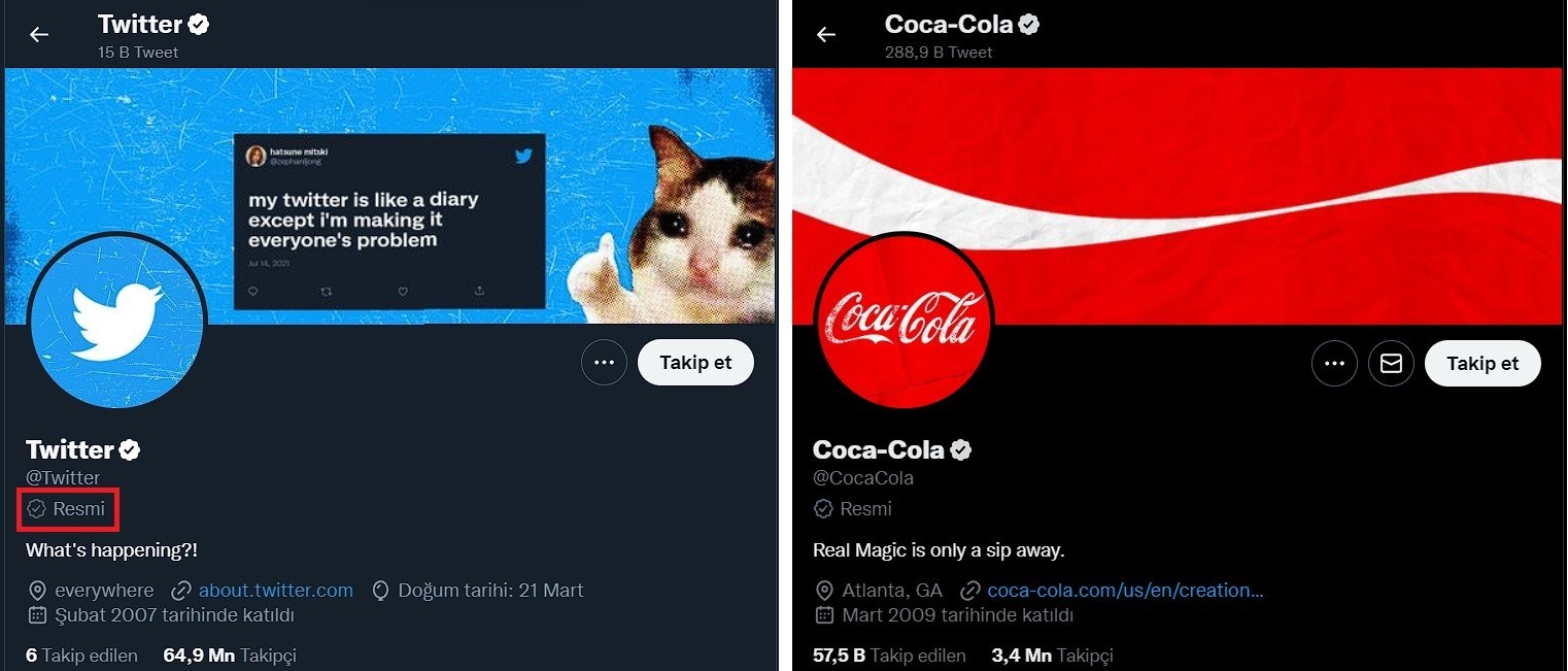 Twitter’da gerçek onaylı hesaplara “resmi” gri tik tekrar geldi