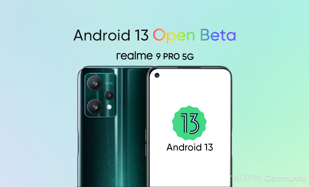 realme 9 pro android 13 beta program