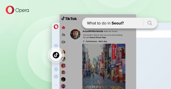 Opera, TikTok entegrasyonu sunan ilk tarayıcı oldu