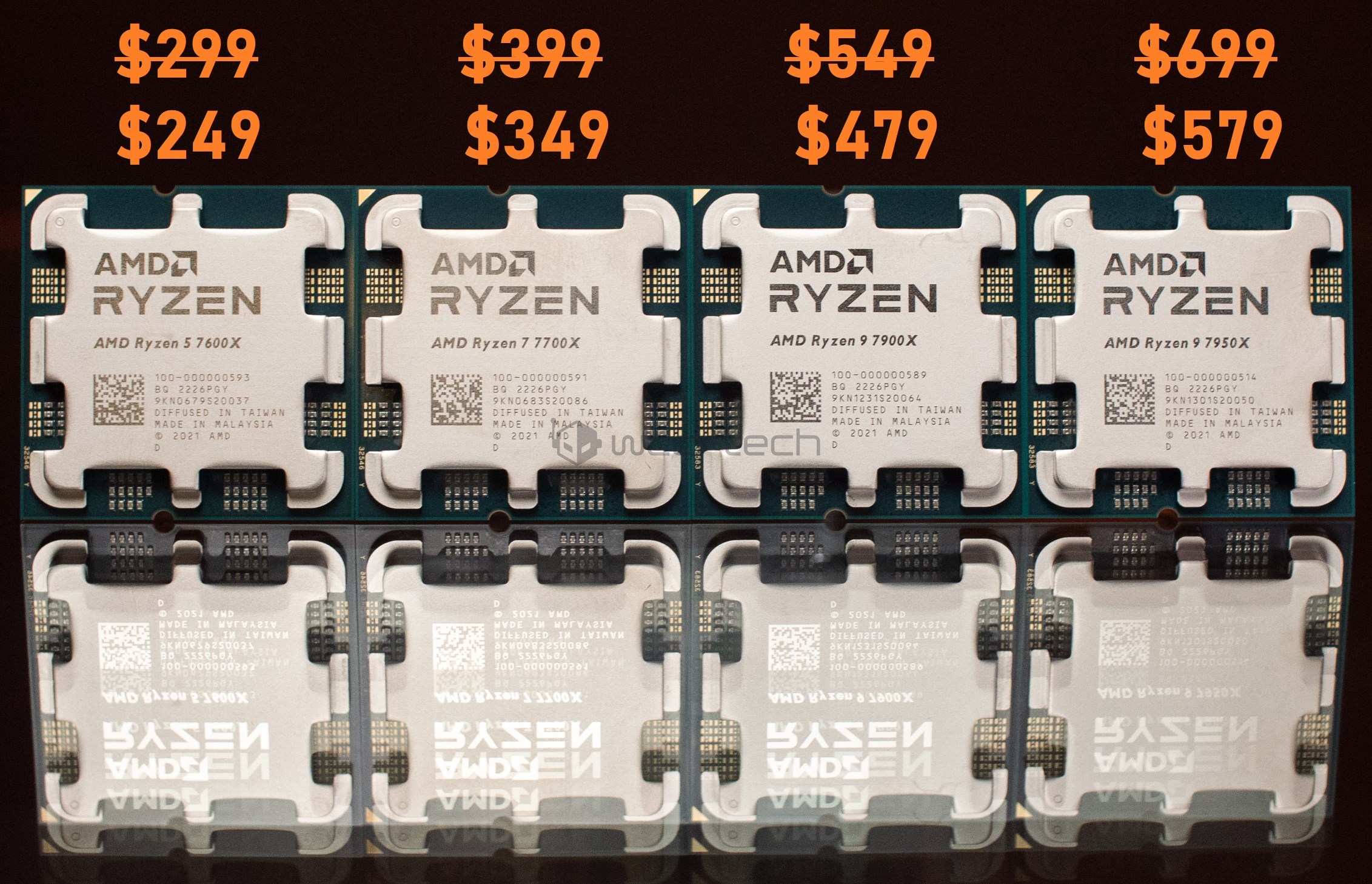 AMD resmen Ryzen 7000 serisi işlemcilerin fiyatını düşürdü