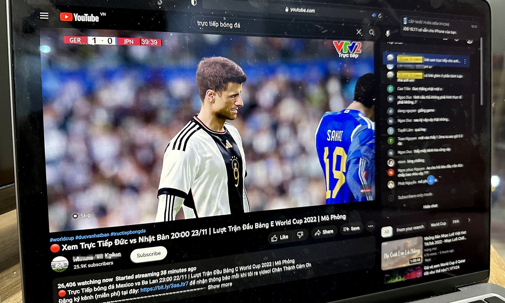 YouTube'da onbinlerce kişi Dünya Kupası diye FIFA 23 maçı izledi