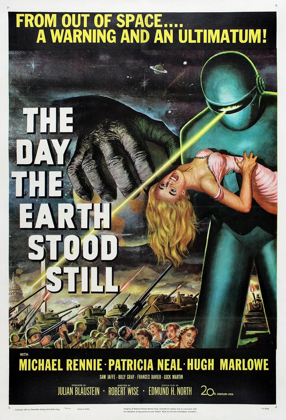 eski bilim kurgu filmleri The Day the Earth Stood Still